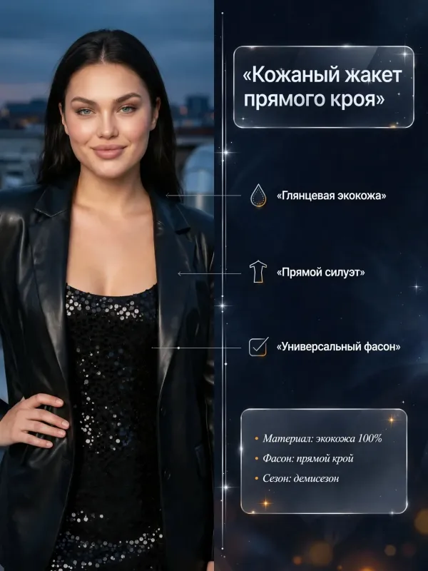 Пример карточки товара — инфографика