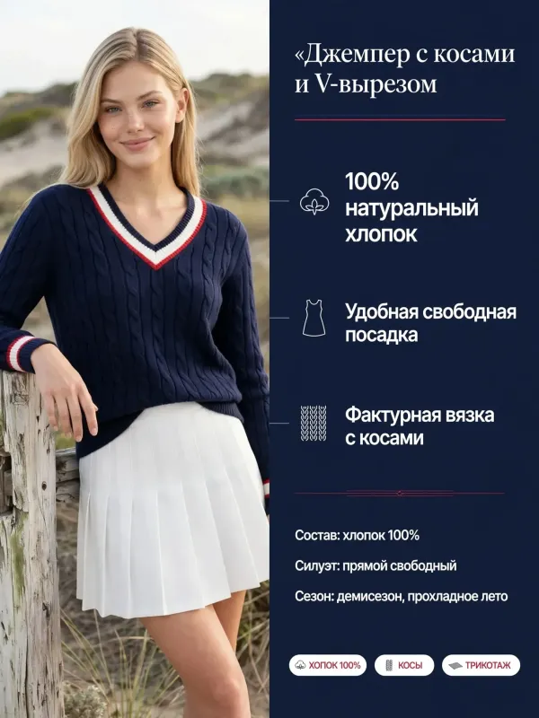 Пример карточки товара — инфографика