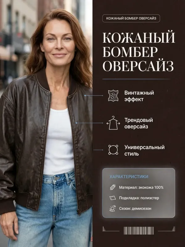 Пример карточки товара — инфографика