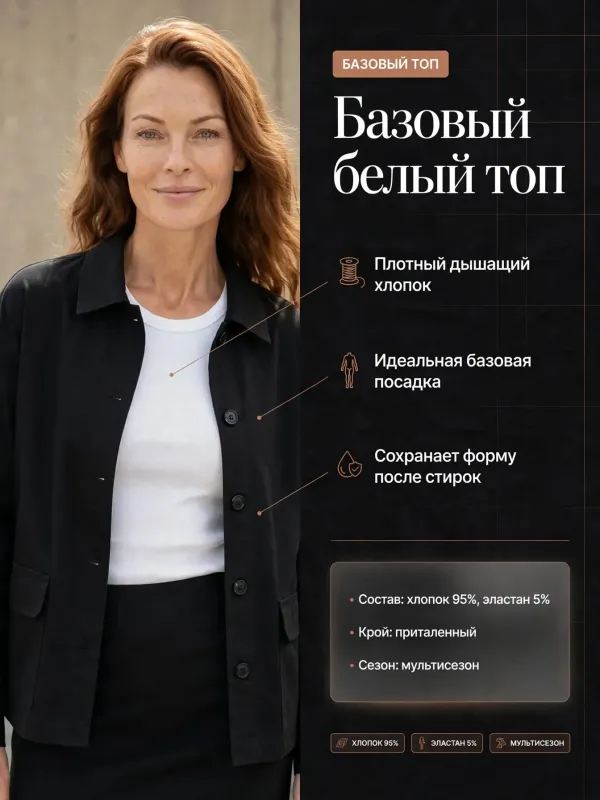 Пример карточки товара — инфографика