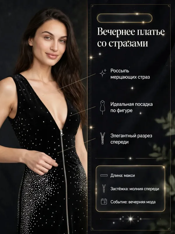 Пример карточки товара — инфографика