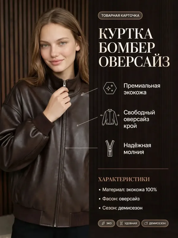 Пример карточки товара — инфографика