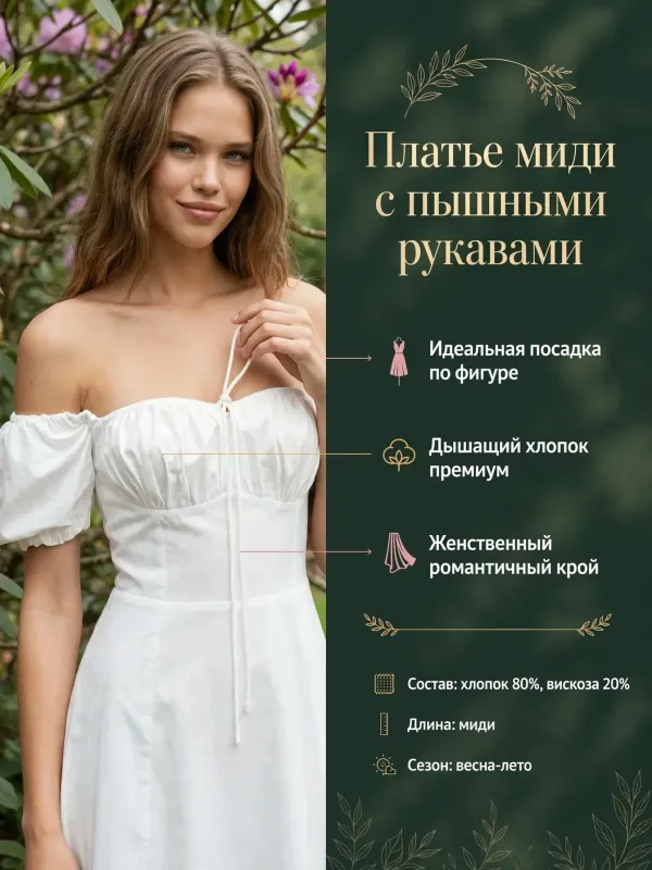Пример карточки товара — инфографика