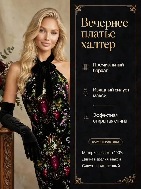 Пример карточки товара — инфографика