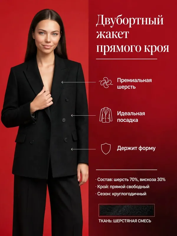 Пример карточки товара — инфографика