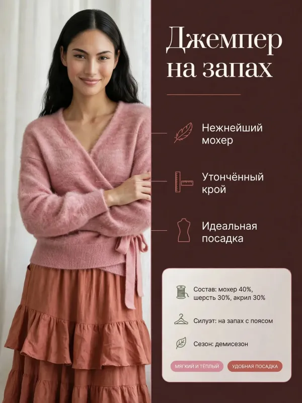 Пример карточки товара — инфографика