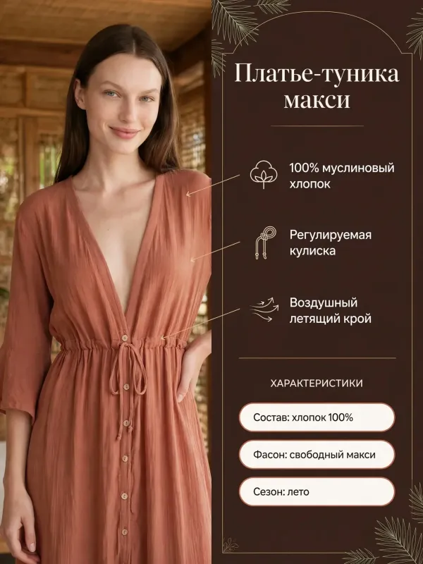Пример карточки товара — инфографика
