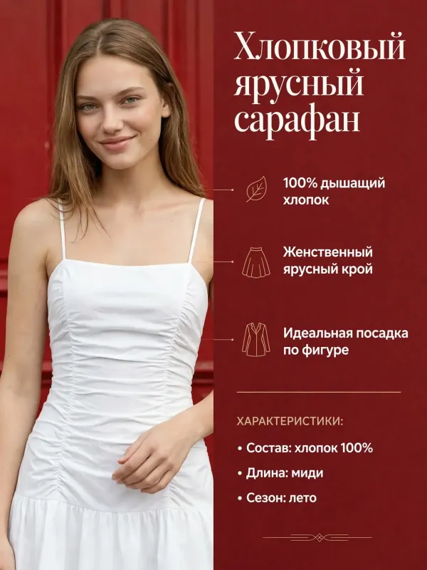 Пример карточки товара — инфографика