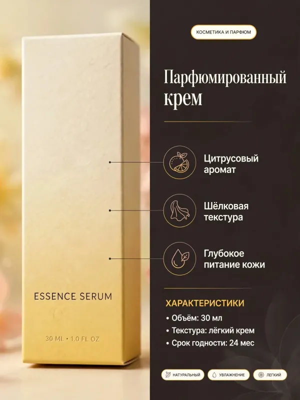Пример карточки товара — инфографика