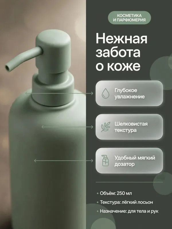 Пример карточки товара — инфографика