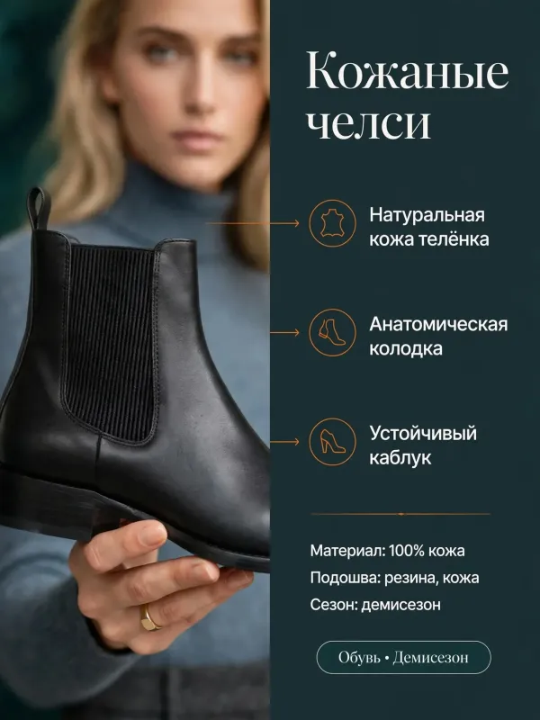 Пример карточки товара — инфографика
