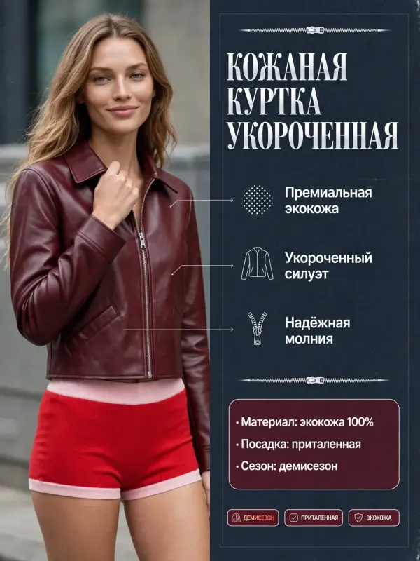 Пример карточки товара — инфографика