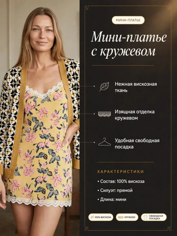 Пример карточки товара — инфографика