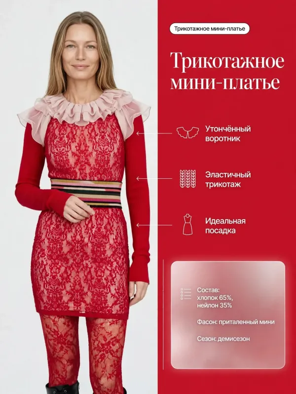 Пример карточки товара — инфографика