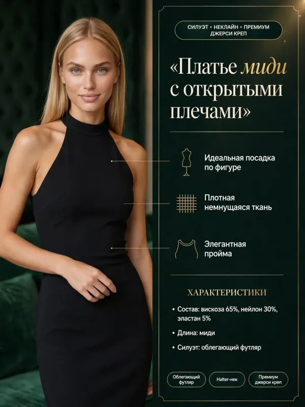Пример карточки товара — инфографика