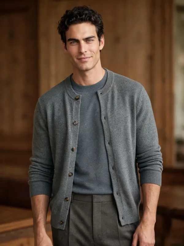 Портретное фото мужской кофты и футболки крупным планом