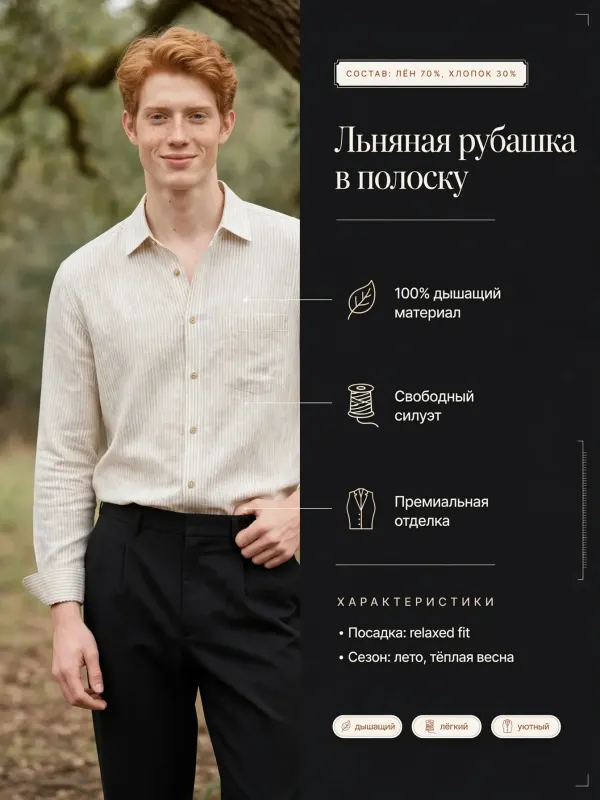 Пример карточки товара — инфографика