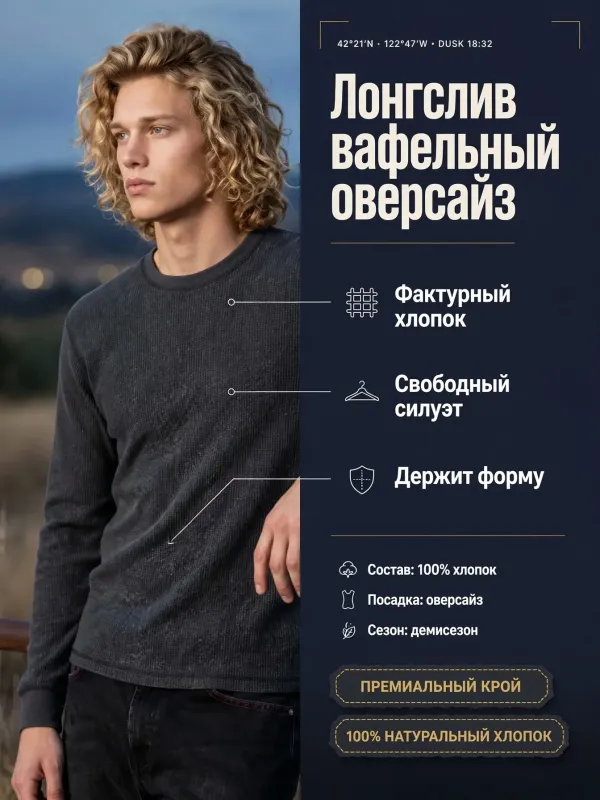 Пример карточки товара — инфографика