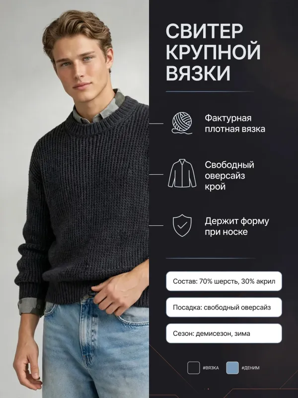 Пример карточки товара — инфографика