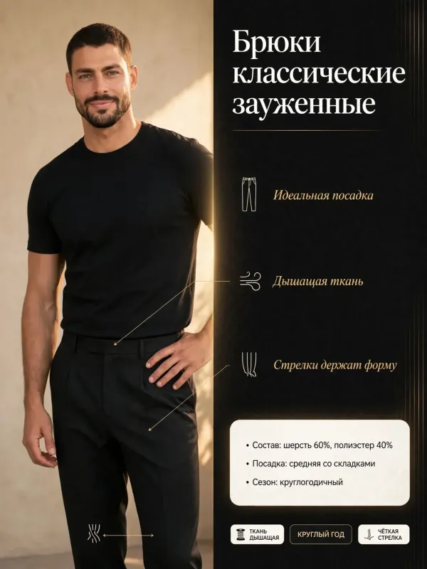Пример карточки товара — инфографика