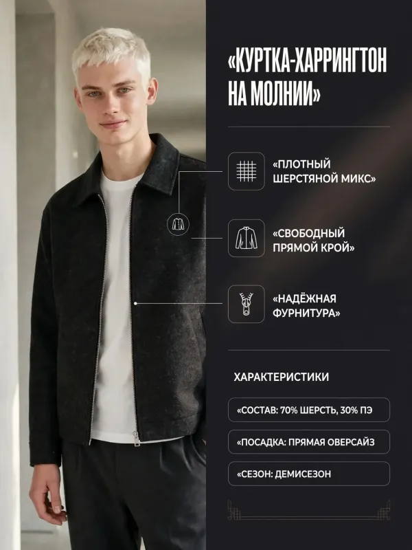 Пример карточки товара — инфографика
