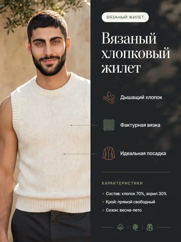Пример карточки товара — инфографика
