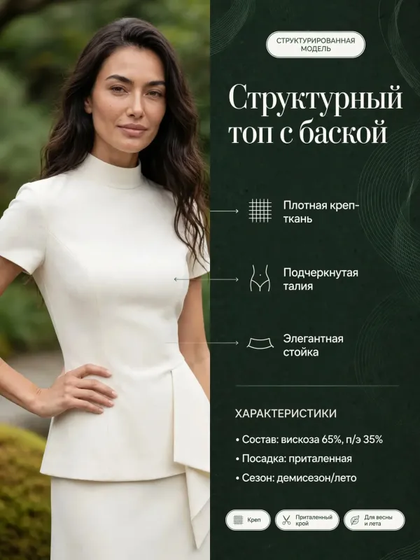 Пример карточки товара — инфографика