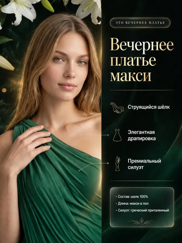 Пример карточки товара — инфографика