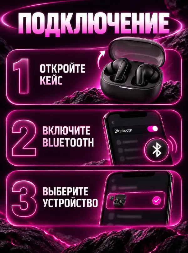 Слайд «Как пользоваться» в стиле «Неоновый техно-люкс»