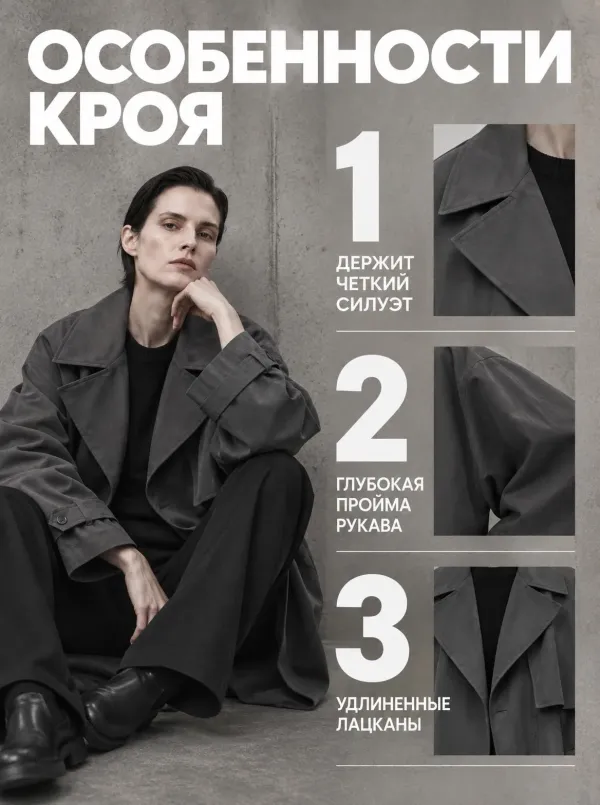 Карточка товара в стиле «Урбан-эдиториал» — преимущества