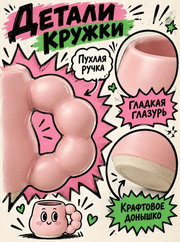 Карточка товара в стиле «Комиксный дудл-арт» — фактура и детали