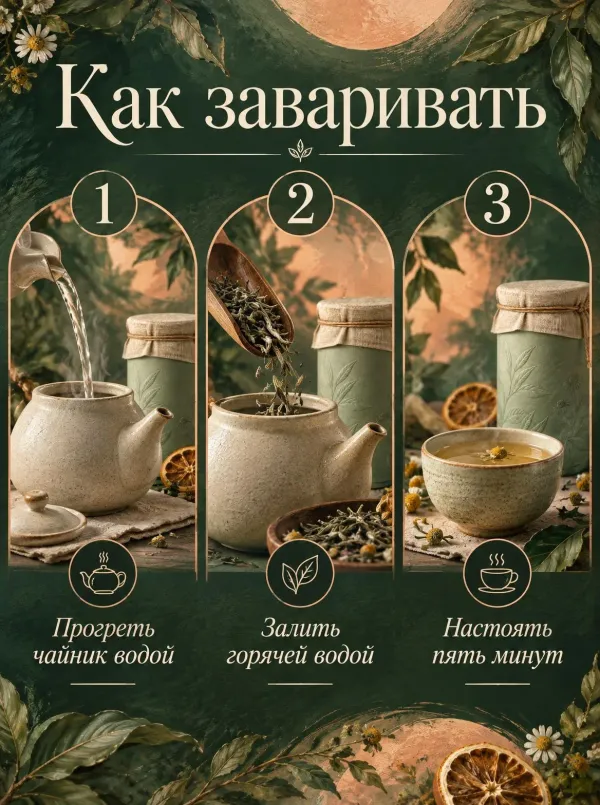 Слайд «Как приготовить» в стиле «Живописный арт-эдиториал»