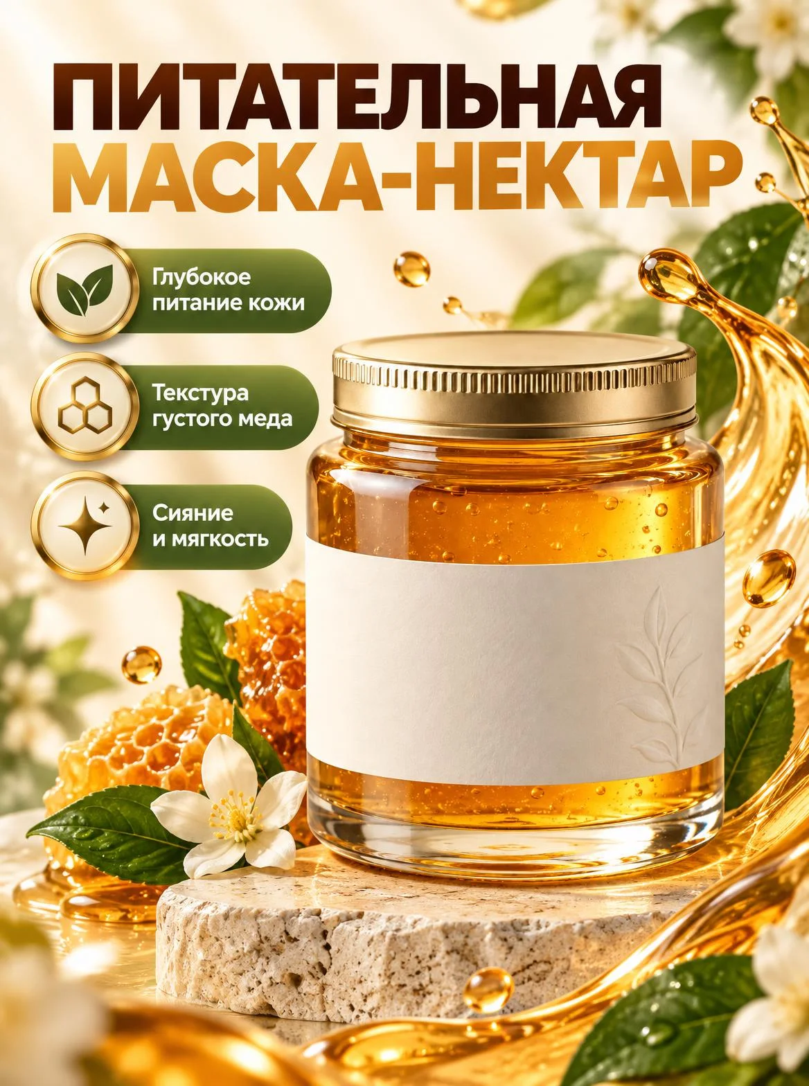 Карточка товара в стиле «Органический фито-глянец» — обложка