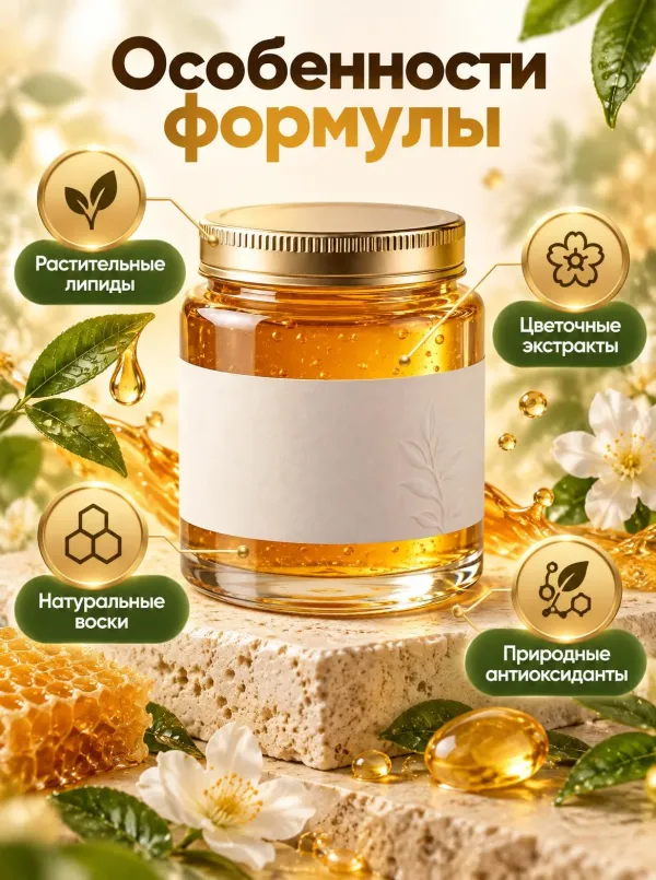 Слайд «Инфографика» в стиле «Органический фито-глянец»