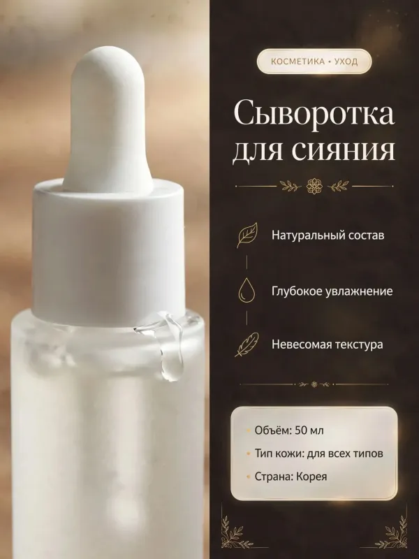 Пример карточки товара — инфографика