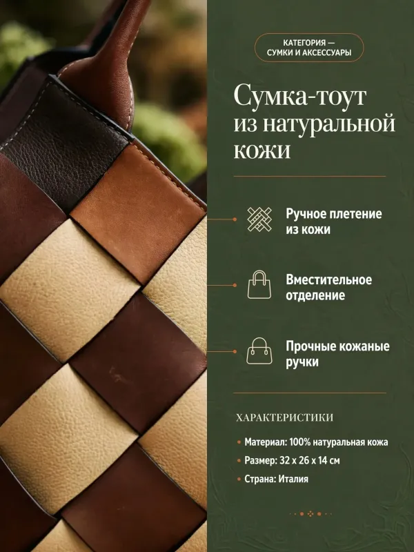 Пример карточки товара — инфографика