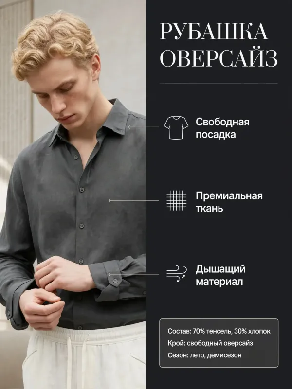 Пример карточки товара — инфографика