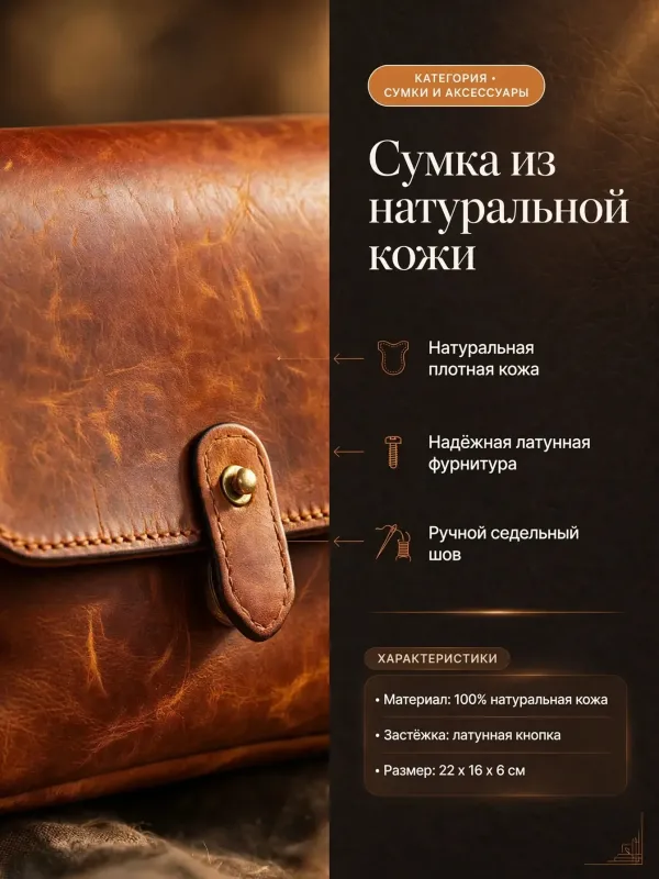 Пример карточки товара — инфографика
