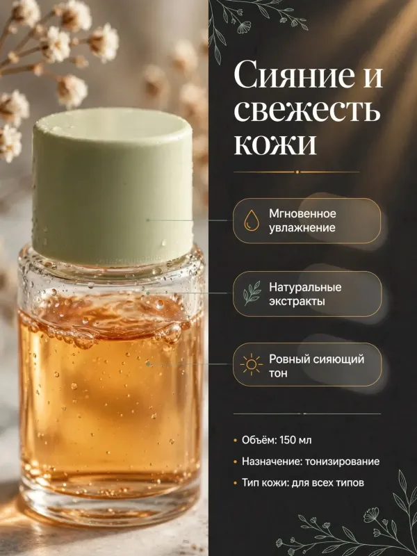 Пример карточки товара — инфографика