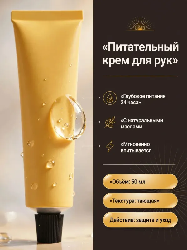 Пример карточки товара — инфографика