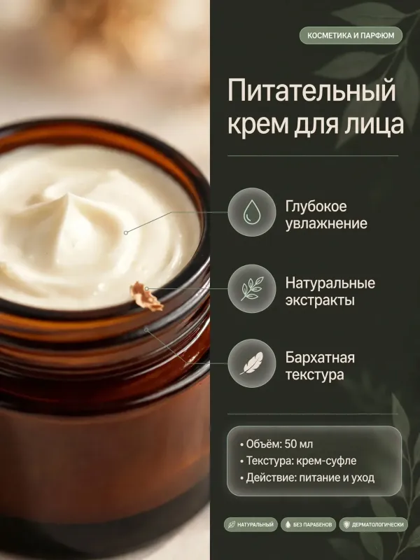 Пример карточки товара — инфографика
