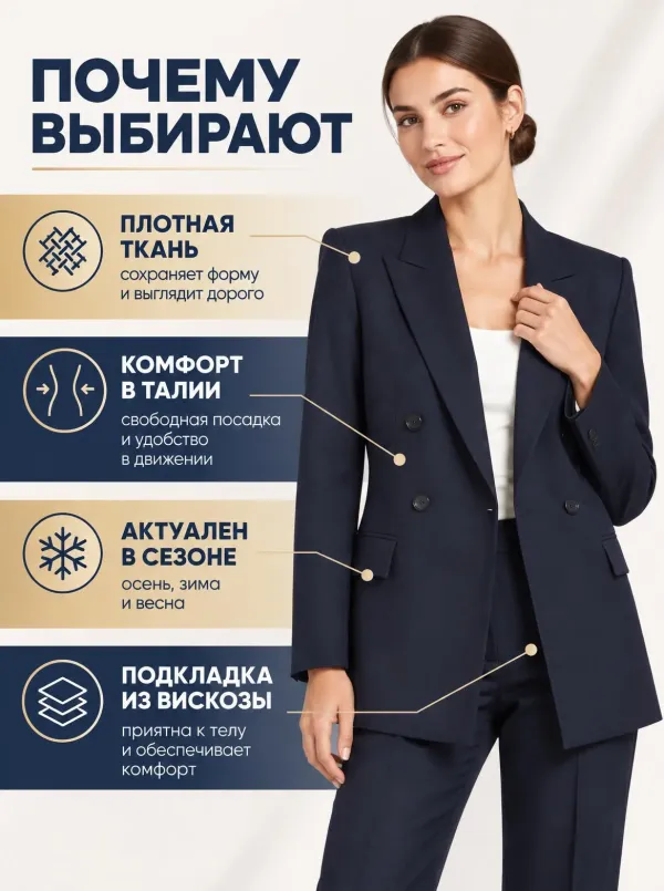 Слайд «Инфографика» в стиле «Деловой бейсик-глянец»
