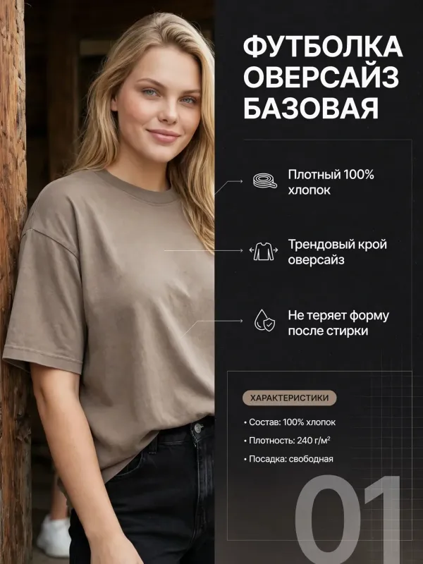 Пример карточки товара — инфографика