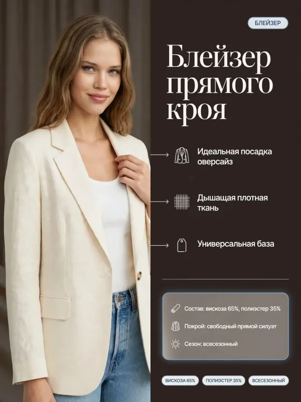 Пример карточки товара — инфографика