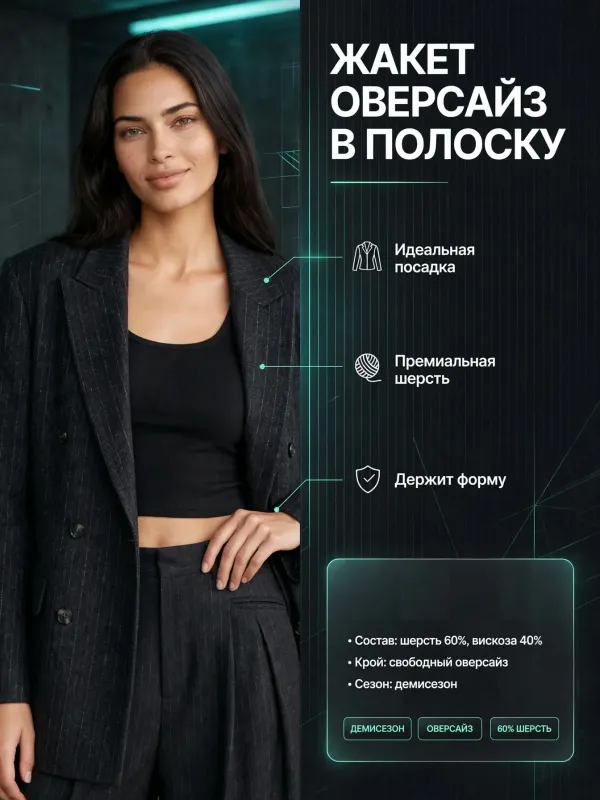 Пример карточки товара — инфографика