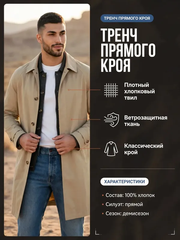 Пример карточки товара — инфографика