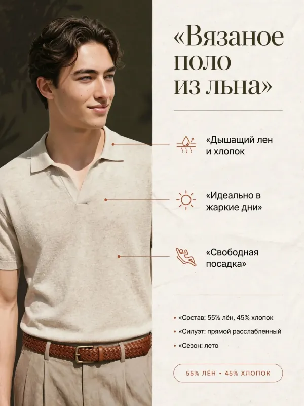 Пример карточки товара — инфографика