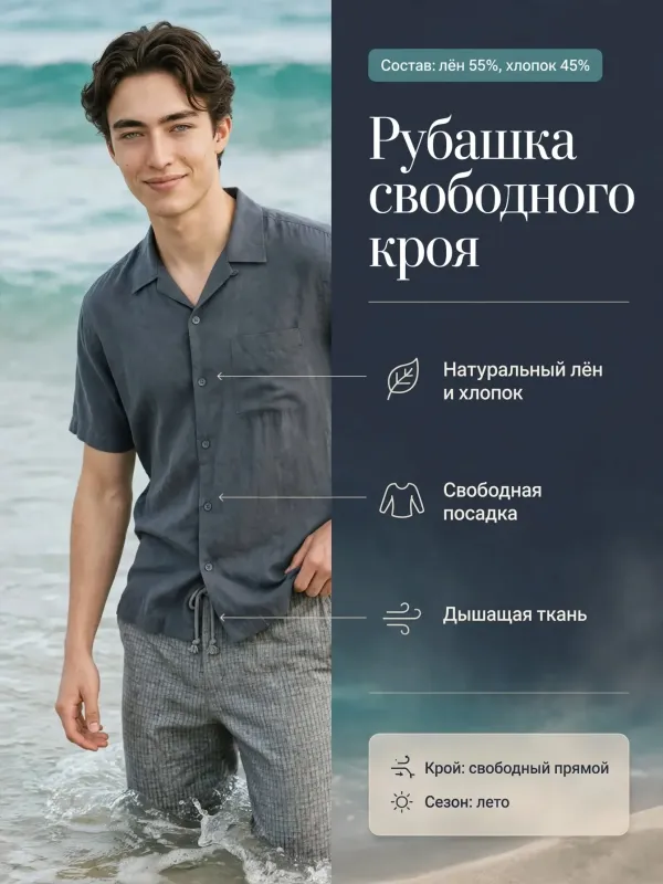 Пример карточки товара — инфографика