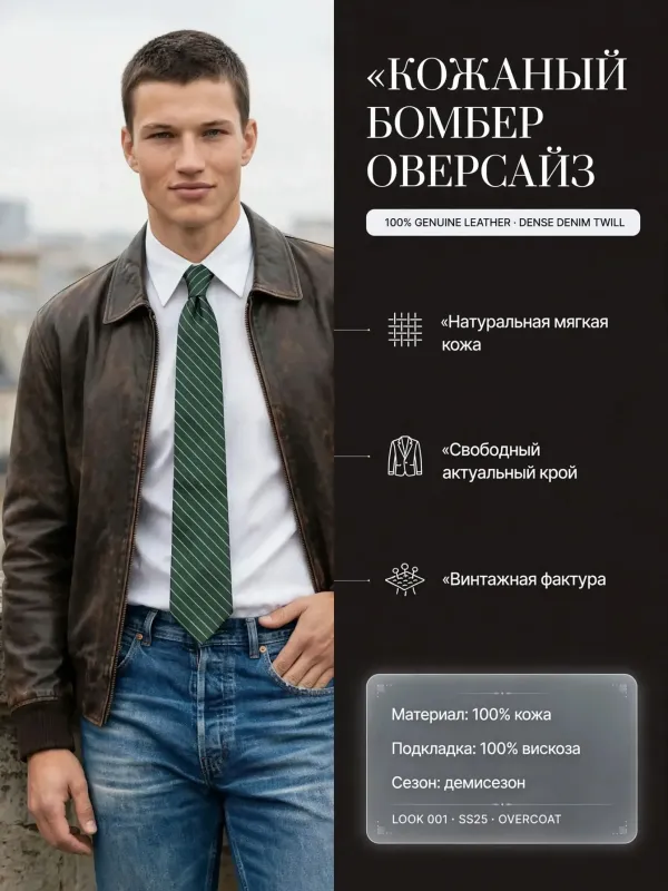 Пример карточки товара — инфографика