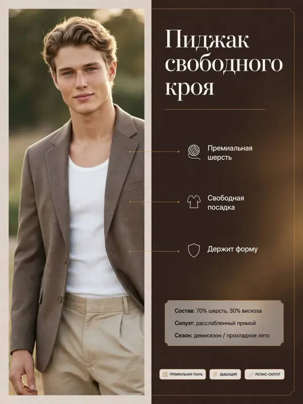 Пример карточки товара — инфографика